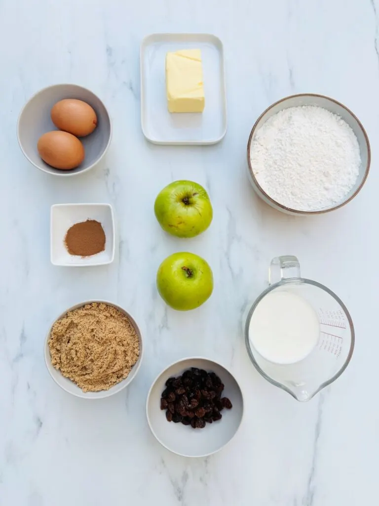 ingredients for air fryer apple cake