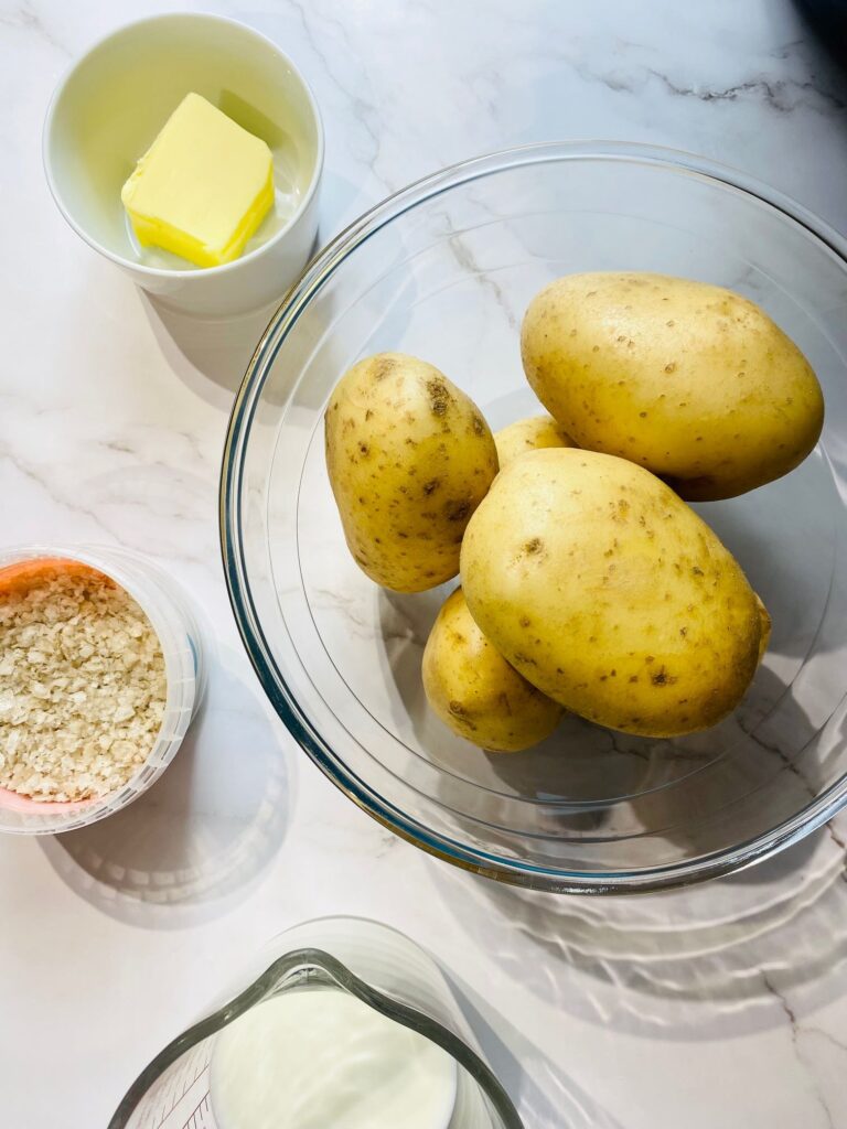 ingredients for mashed potato