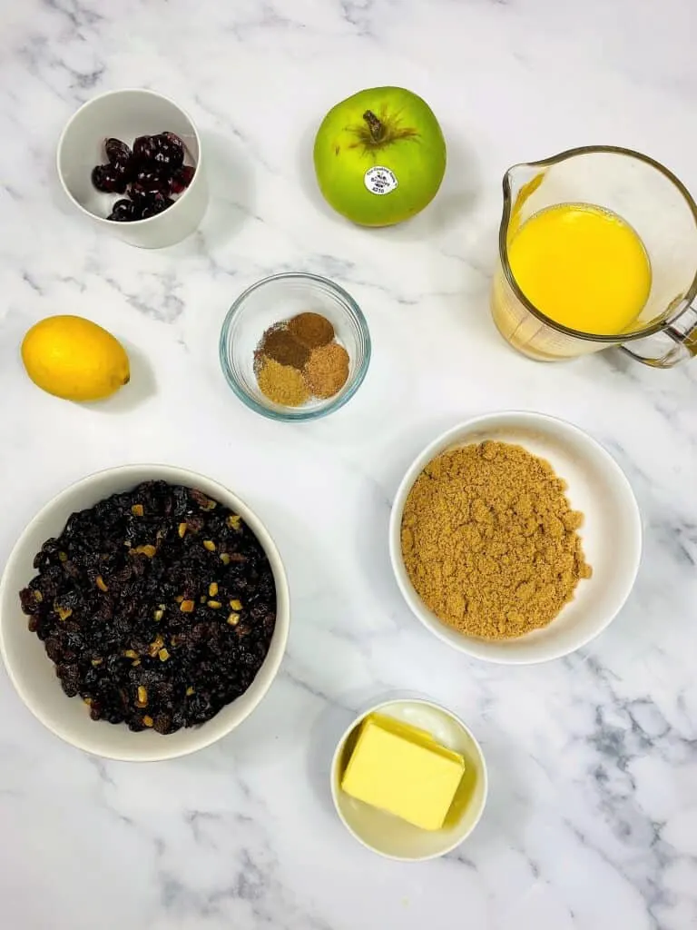 ingredients for mincemeat