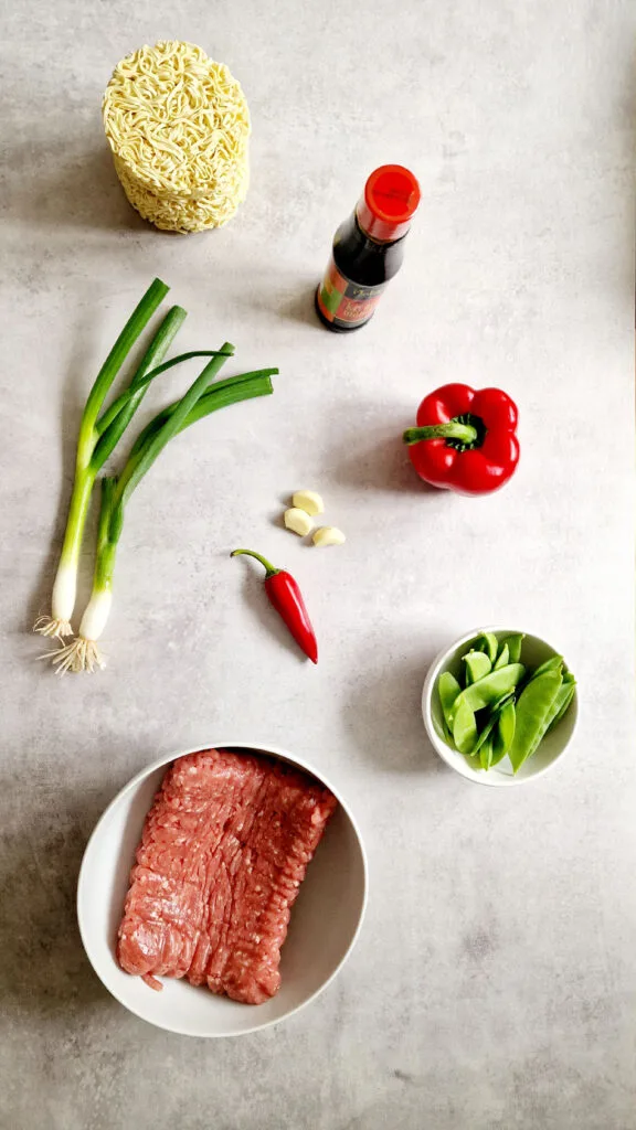 pork mince stir fry ingredients