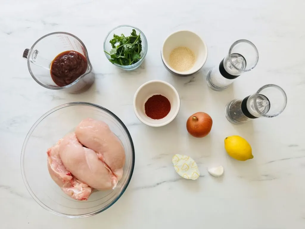 ingredients for slow cooker pulled chicken