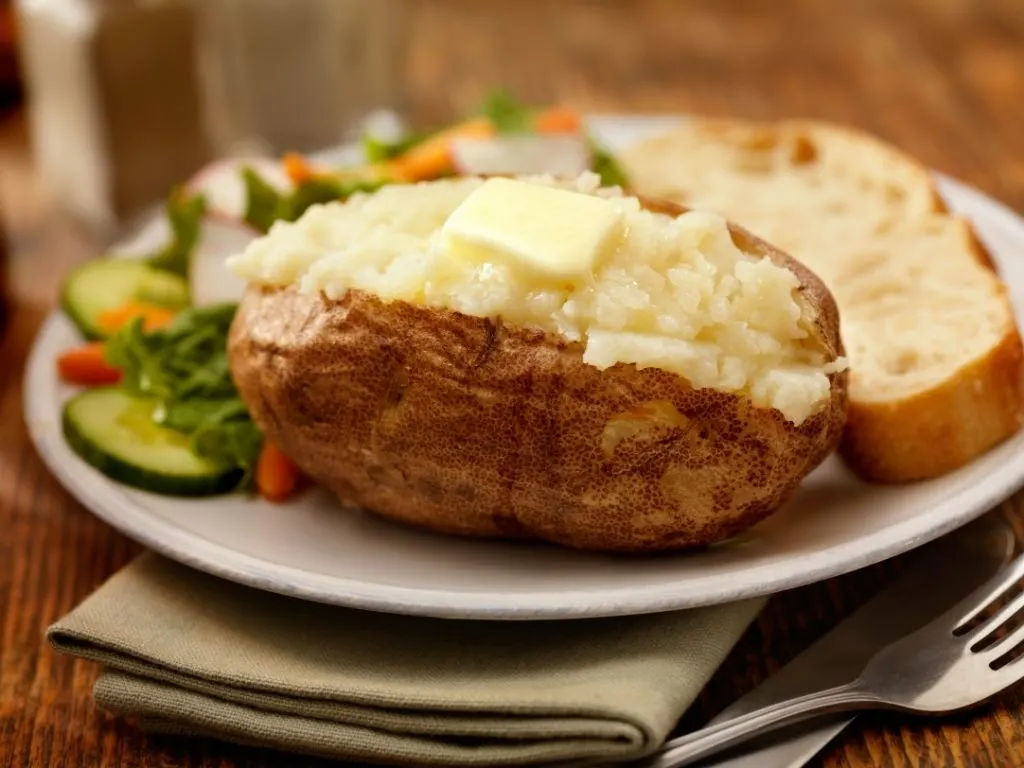 jacket potato with butter