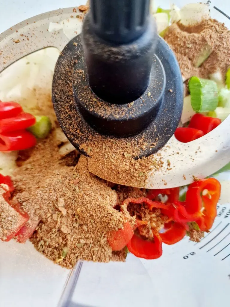 Jerk seasoning in food processor