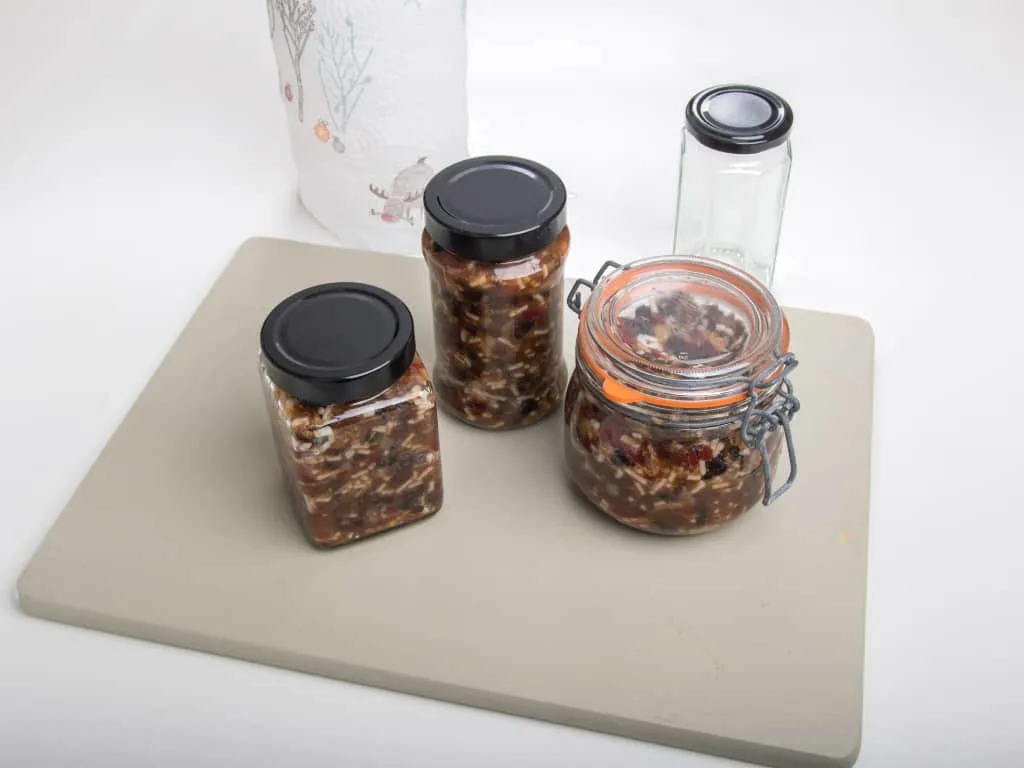 mincemeat in jars