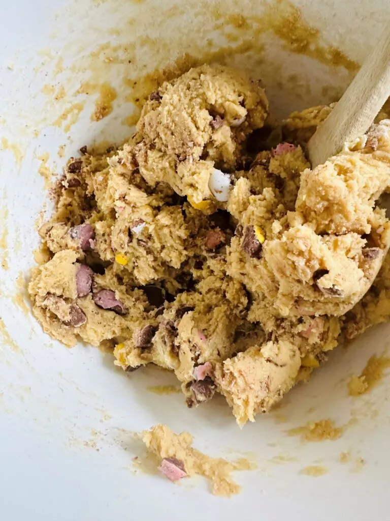 mini egg cookie dough