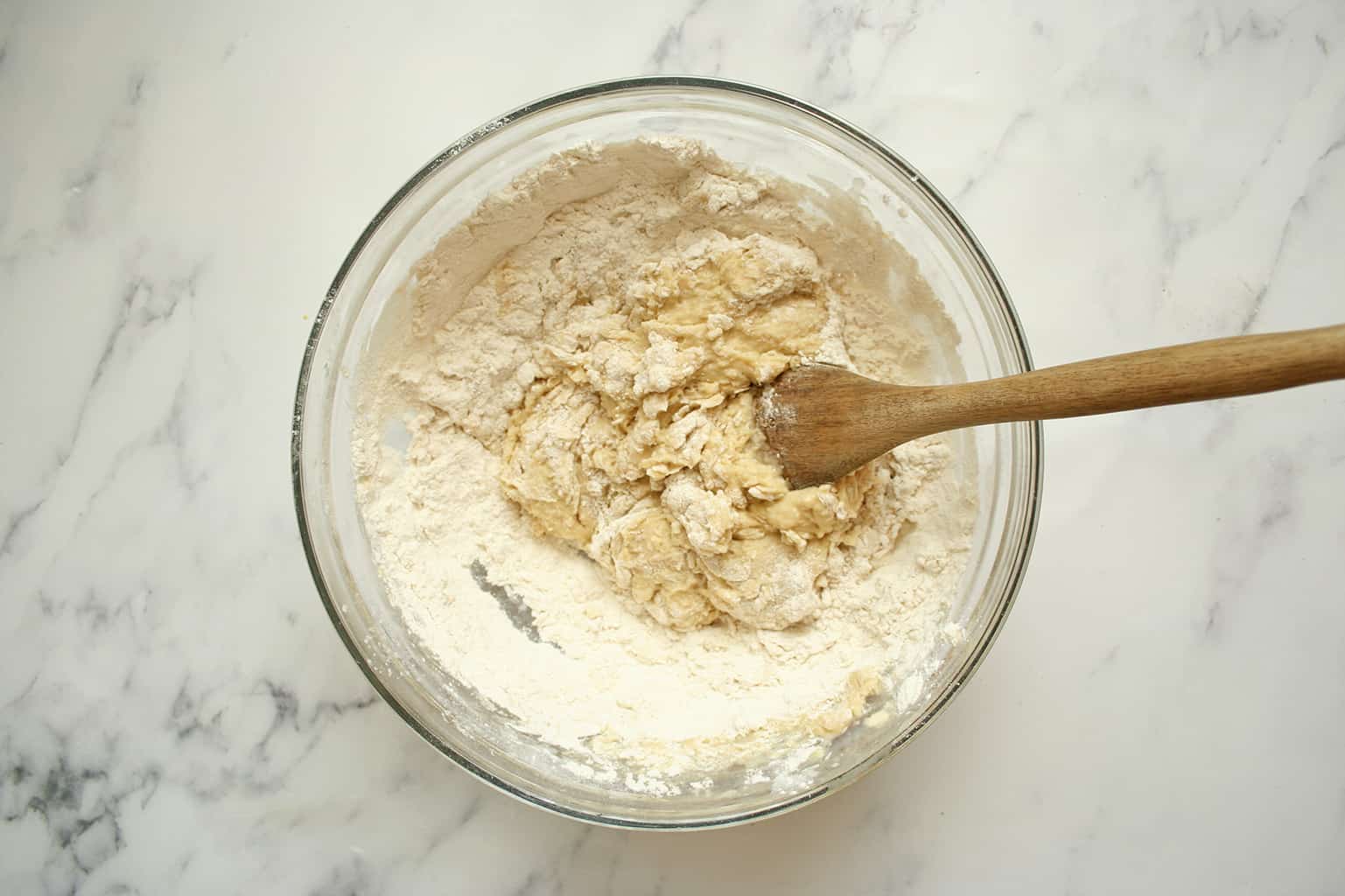 mixing dough for panettone