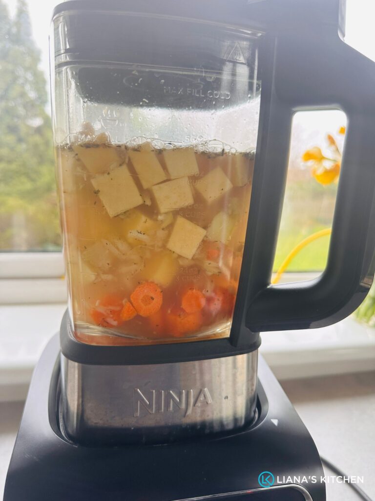 swede carrot and stock in ninja soup maker