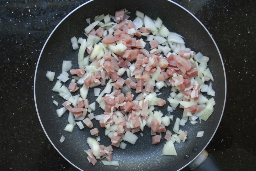 onion and bacon