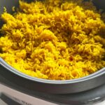 pilau rice cooked in a rice cooker