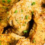Med style pork loins with fresh parsley