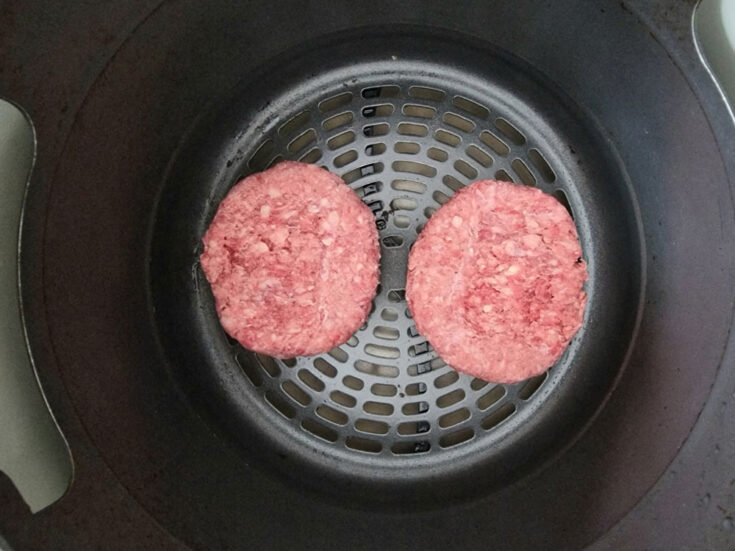 Air Fryer Burger Liana's Kitchen
