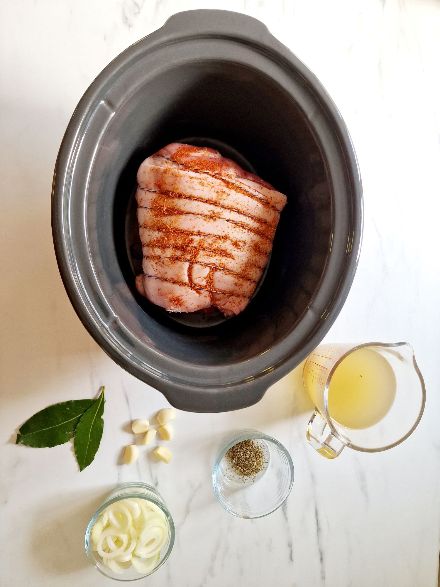 pork shoulder cooked in a slow cooker