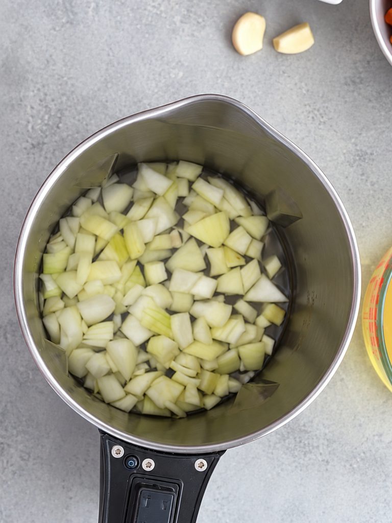 sauteeing onions in morphy richards soup maker