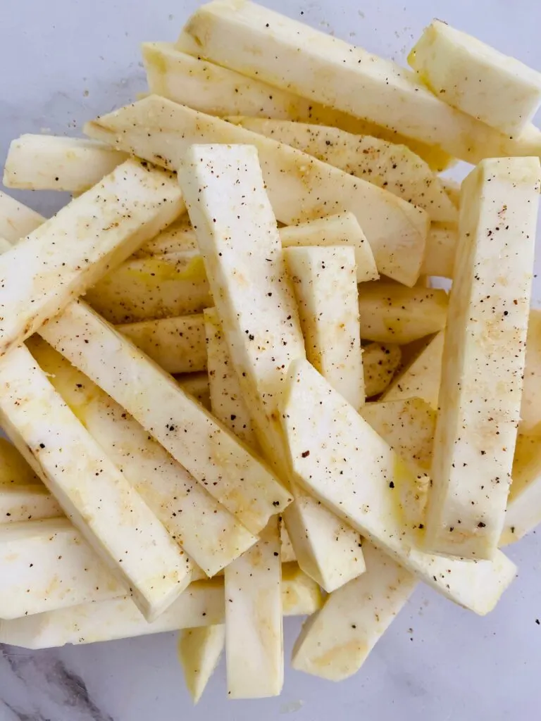 seasoning celeriac chips