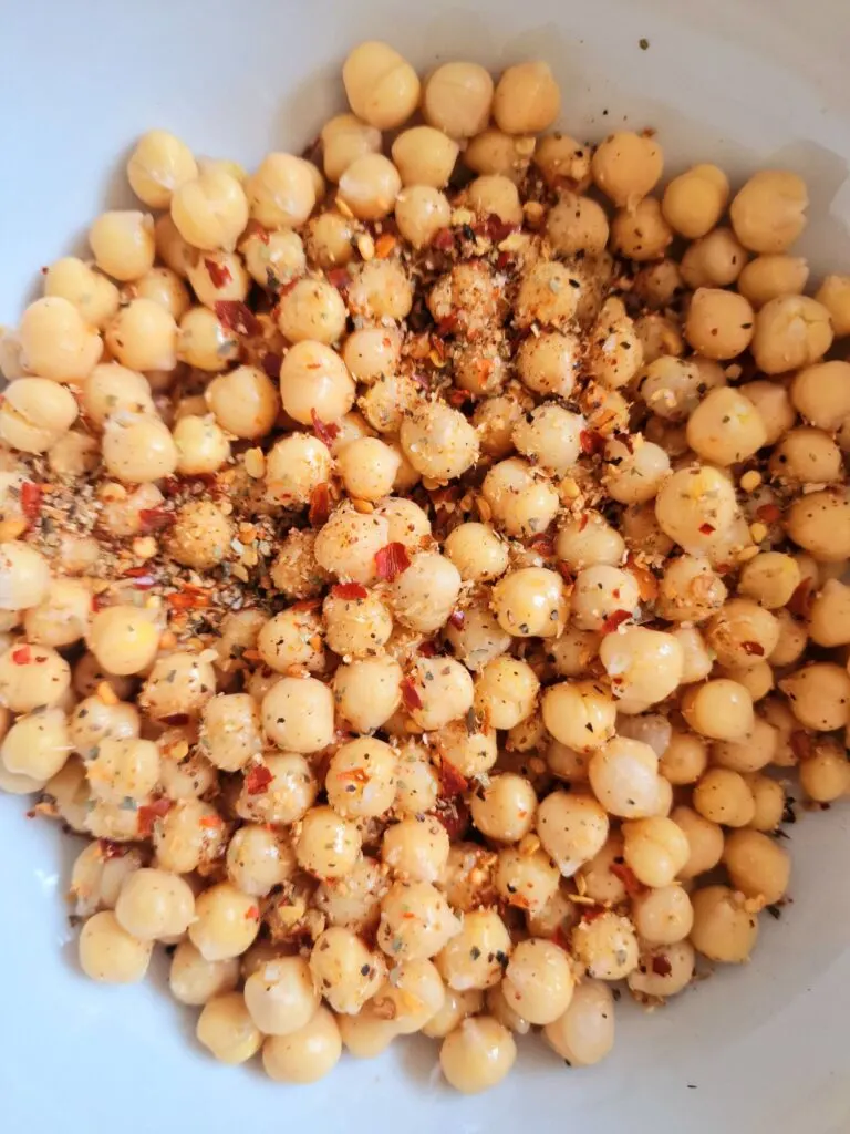 seasoned chickpeas