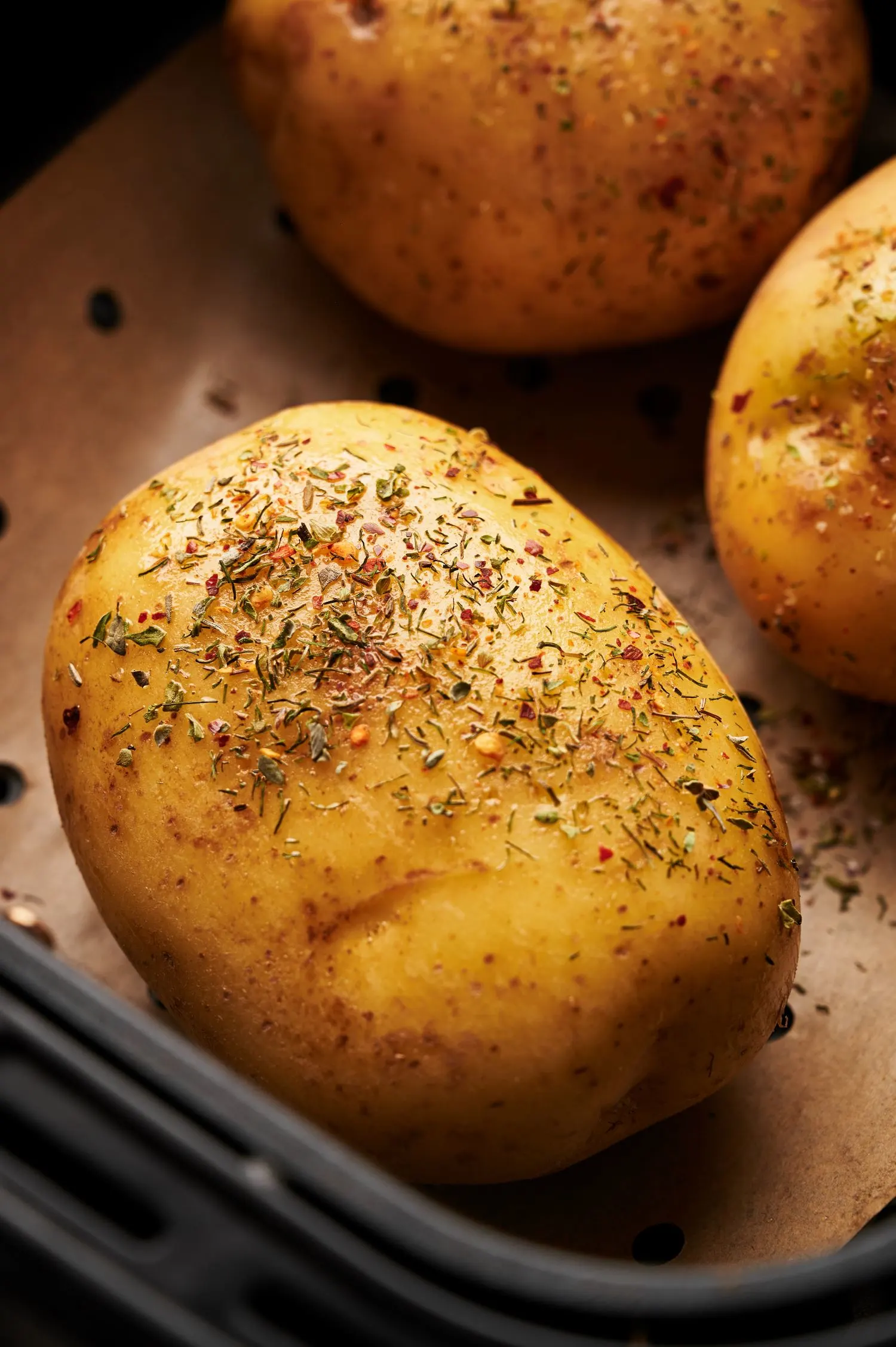 seasoned jacket potatoes in air fryer