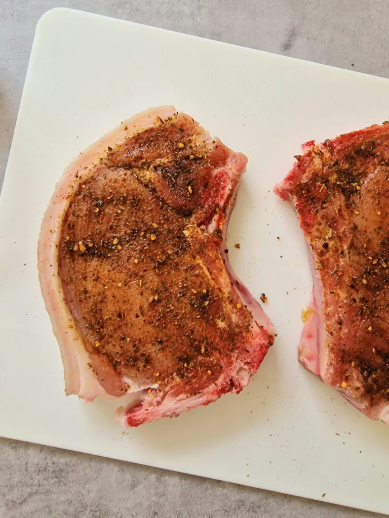 seasoned pork chops