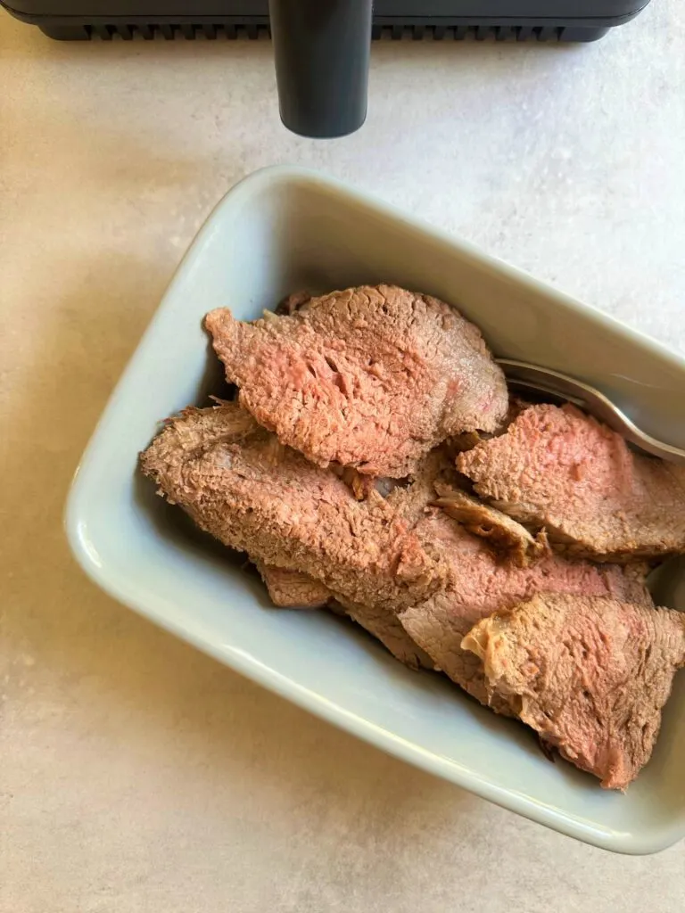 sliced air fryer roast beef