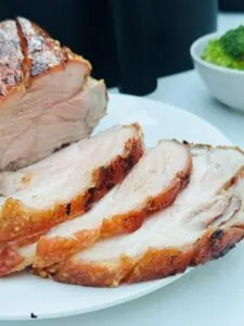 sliced pork in air fryer