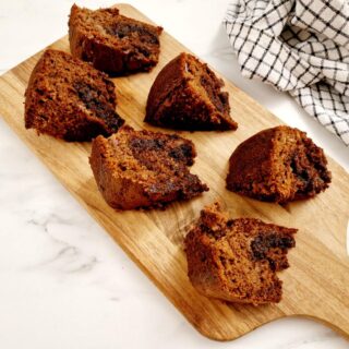sliced nutella banana bread