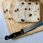 sliced raisin bread