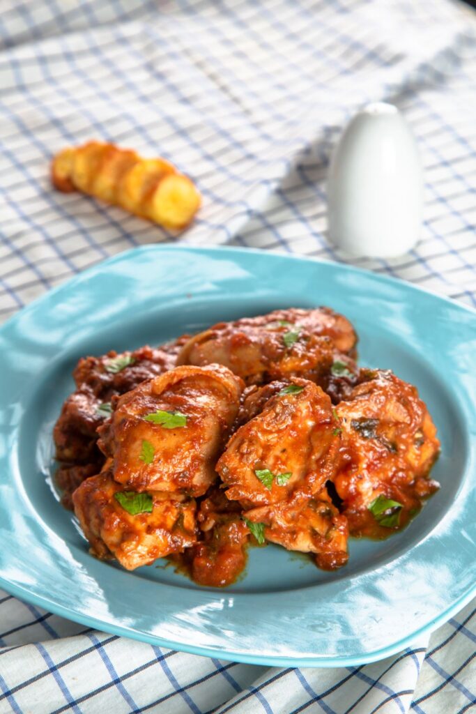 slow cooker chicken salsa on a plate