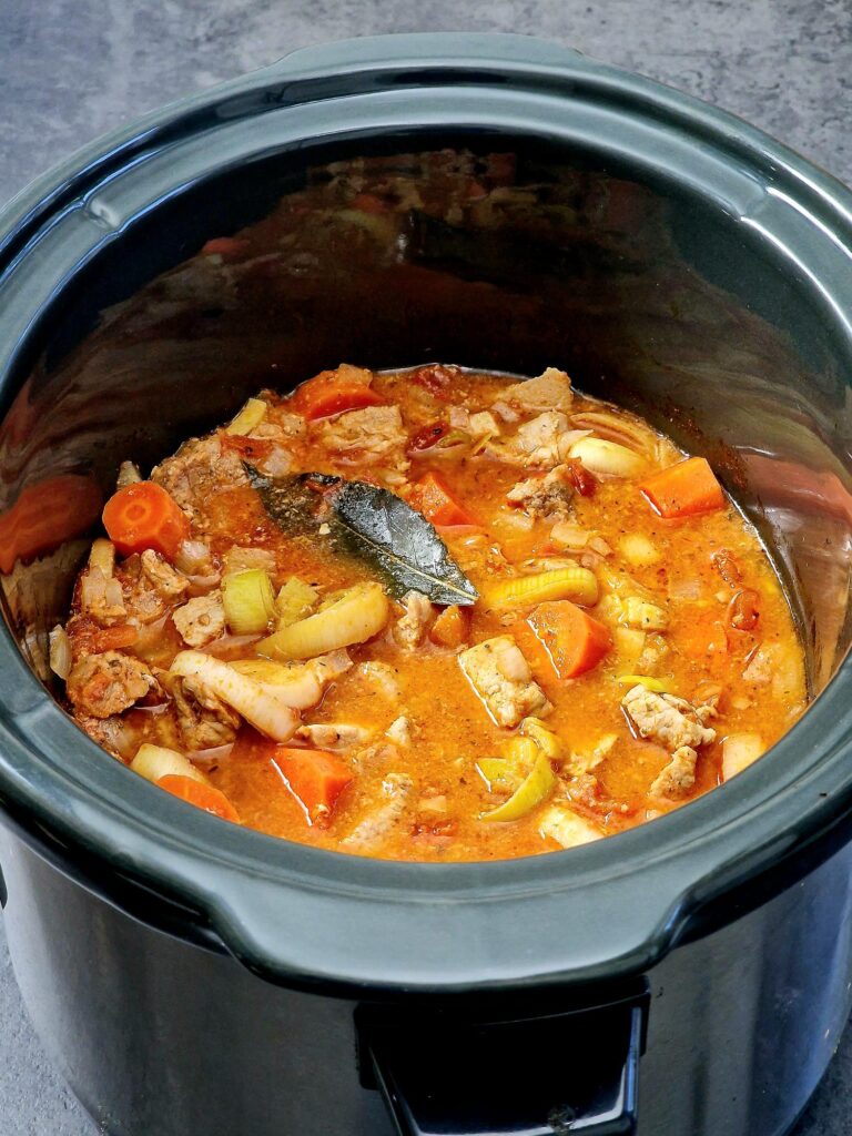 slow cooker pork casserole