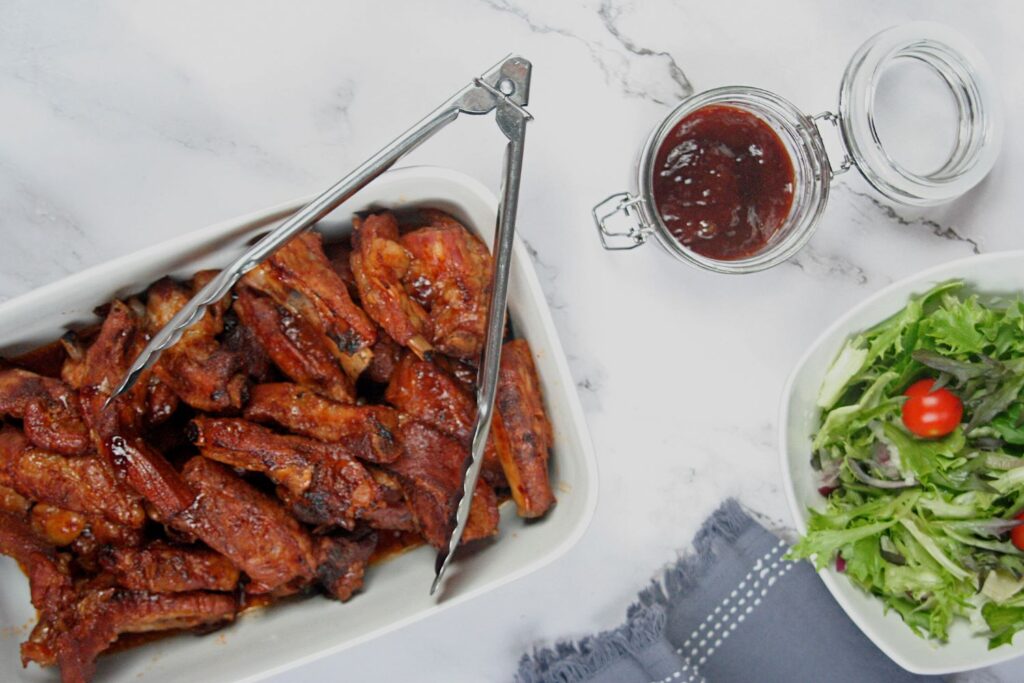 bbq pork ribs in slow cooker