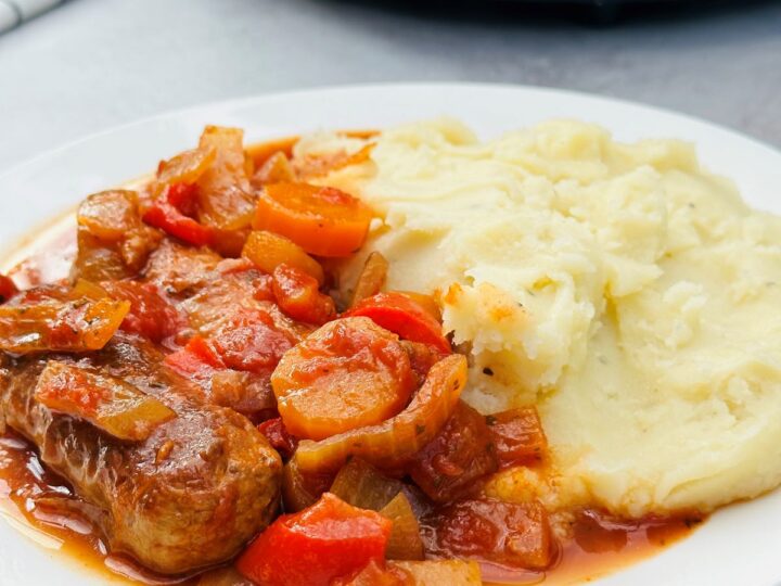 Easy (& Tasty!) Slow Cooker Sausage Casserole - Liana's Kitchen