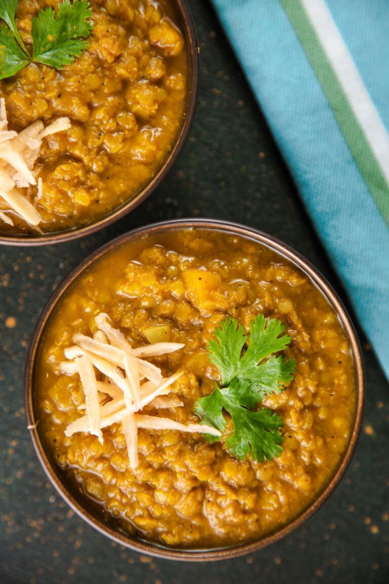 Slow Cooker Sweet Potato and Red Lentil Curry - Liana's Kitchen