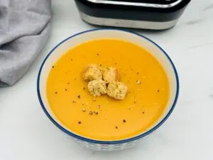 soup maker butternut squash with croutons