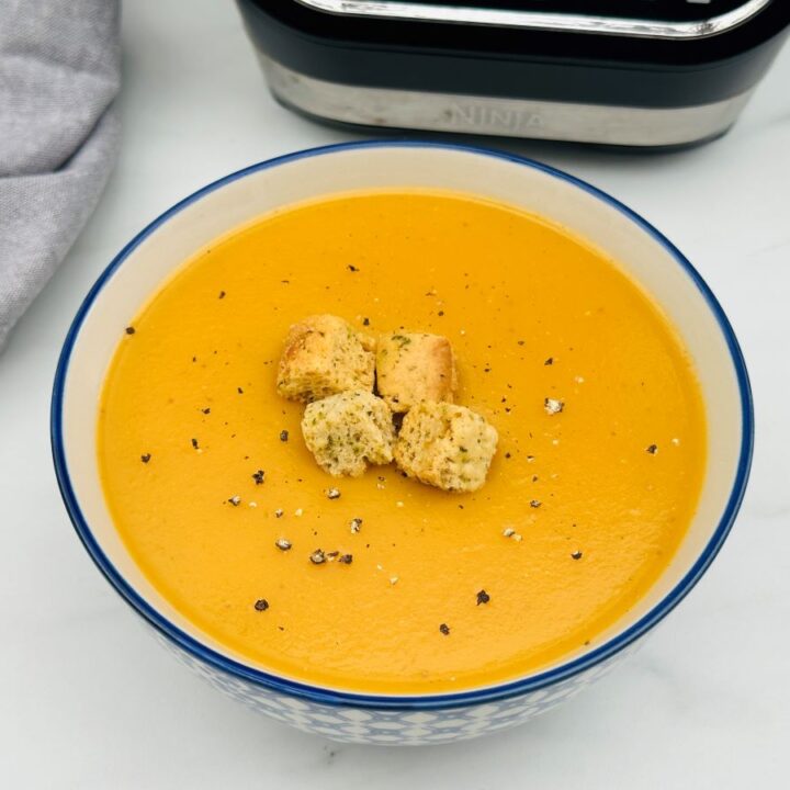 soup maker butternut squash with croutons
