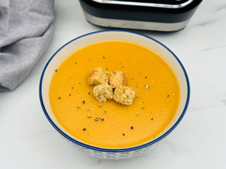 soup maker butternut squash with croutons