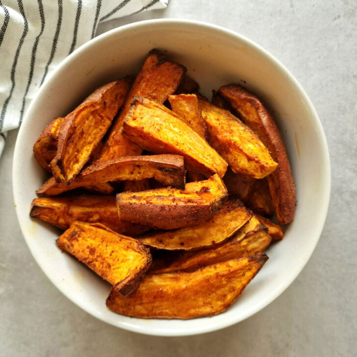 Air Fryer Sweet Potato Wedges Liana's Kitchen