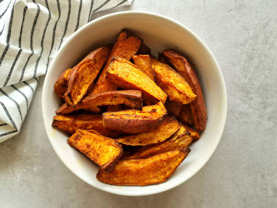 Air Fryer Sweet Potato Wedges - Liana's Kitchen