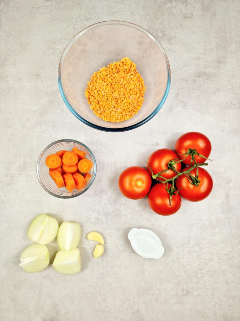 tomato lentil soup ingredients