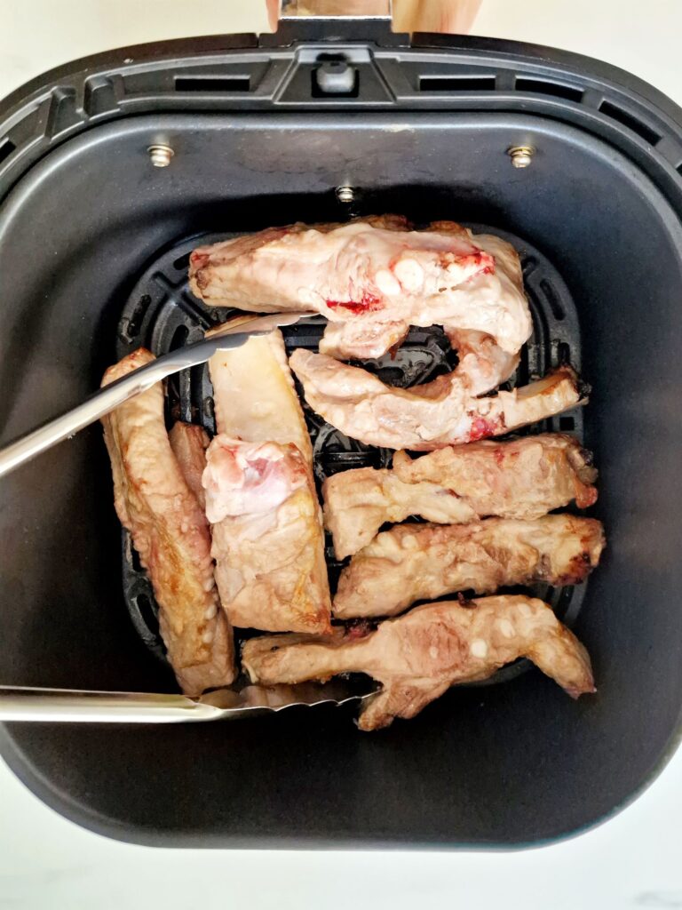 turning pork ribs in air fryer
